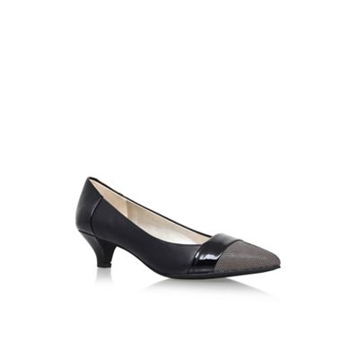 Anne Klein Black 'Mckinley' low heel court shoes